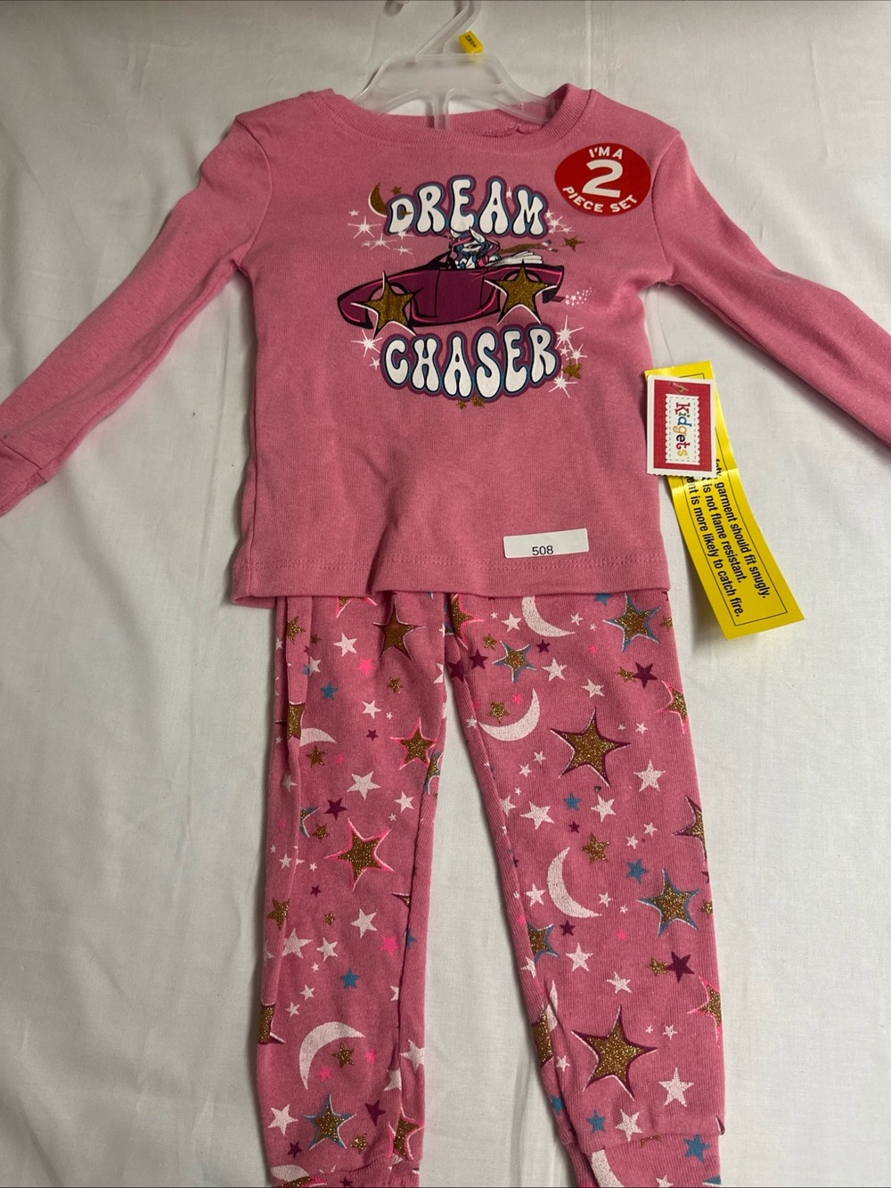 Kidgets Pink "Dream Chaser" Girls' Pajama Set
